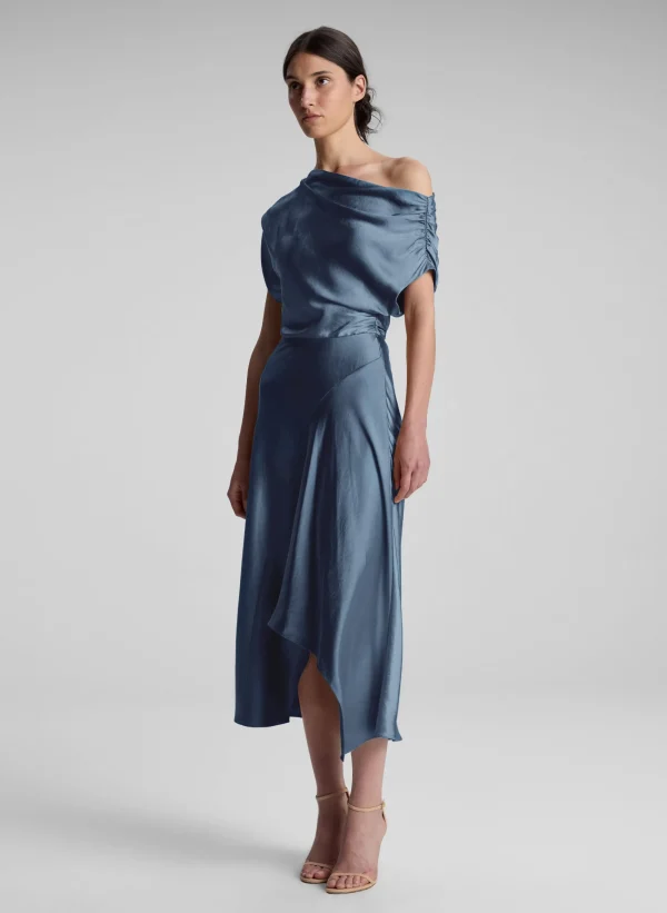 Women A.L.C. Dresses>Jasmine Satin Midi Dress