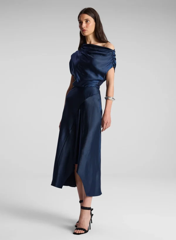 Women A.L.C. Dresses>Jasmine Satin Midi Dress