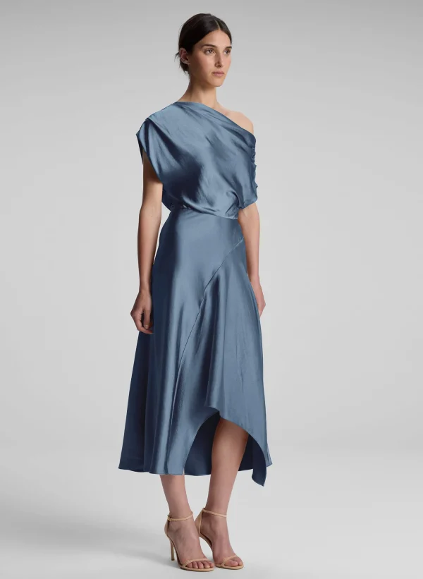 Women A.L.C. Dresses>Jasmine Satin Midi Dress