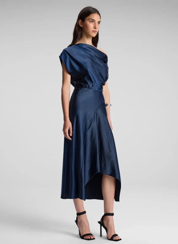 Women A.L.C. Dresses>Jasmine Satin Midi Dress