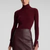Women A.L.C. Tops | Knitwear>Jett Cable Knit Merino Turtleneck Top