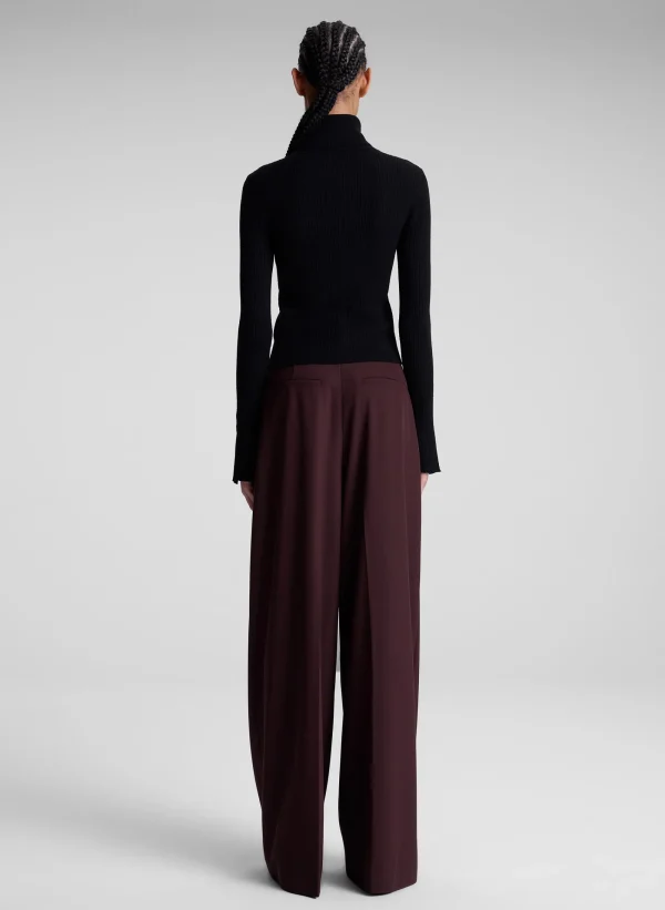 Women A.L.C. Tops | Knitwear>Jett Cable Knit Merino Turtleneck Top