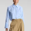 Women A.L.C. Tops>Jill Cotton Zip Top