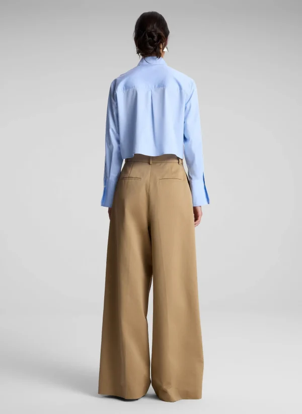 Women A.L.C. Tops>Jill Cotton Zip Top