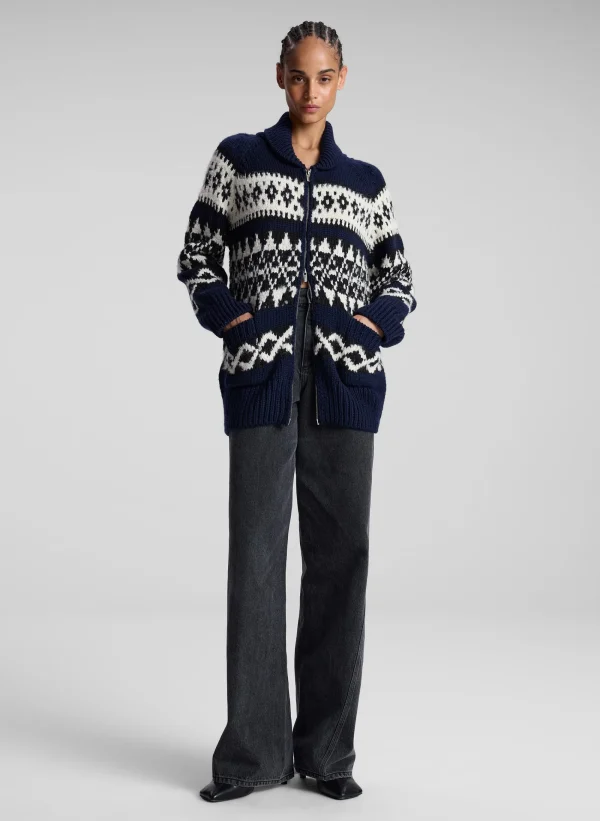 Women A.L.C. Tops | Sweaters>Joanna Merino Fairisle Cardigan