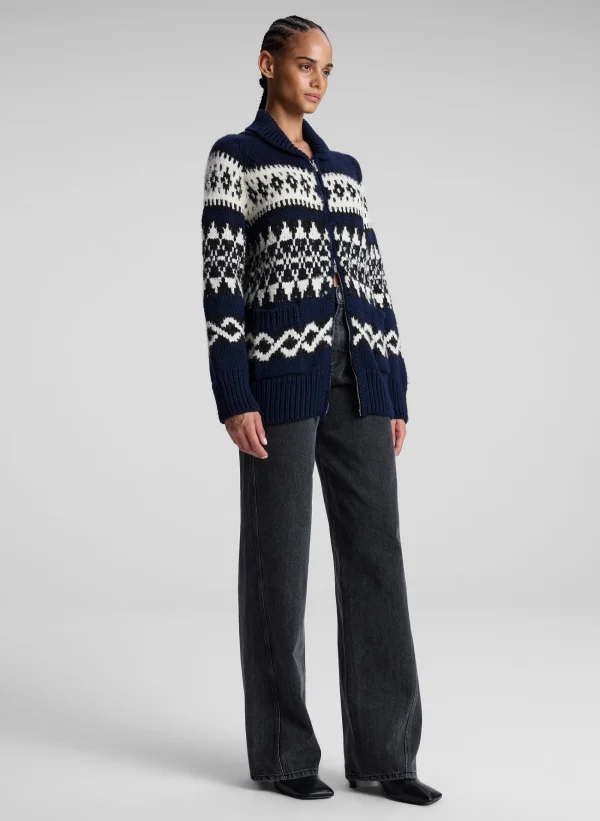 Women A.L.C. Tops | Sweaters>Joanna Merino Fairisle Cardigan
