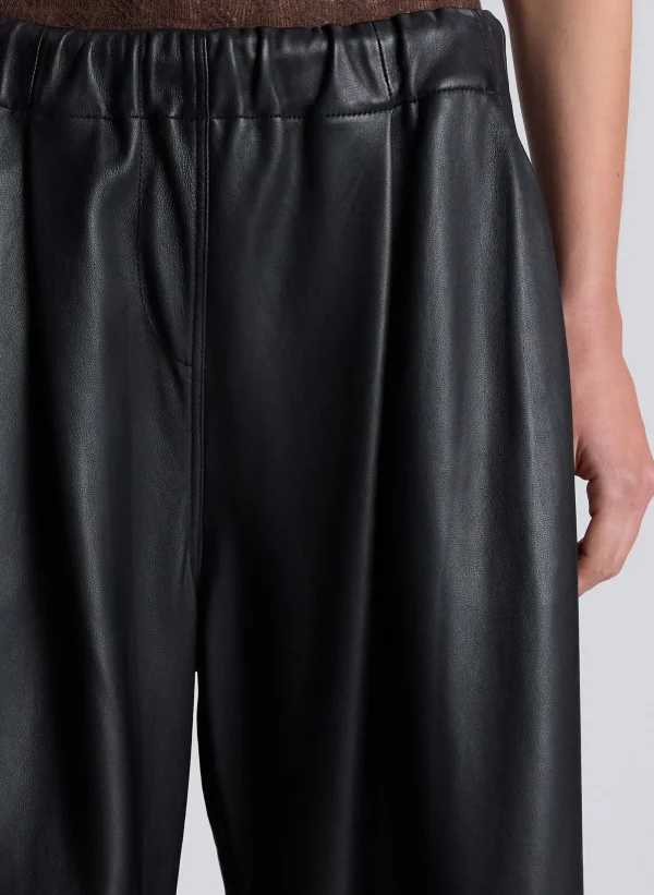 Women A.L.C. Bottoms>Jones Leather Wide Leg Pant