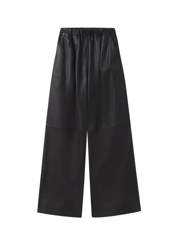 Women A.L.C. Bottoms>Jones Leather Wide Leg Pant