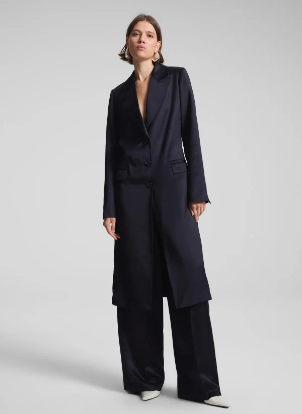 Women A.L.C. Jackets & Coats>Jude Satin Coat