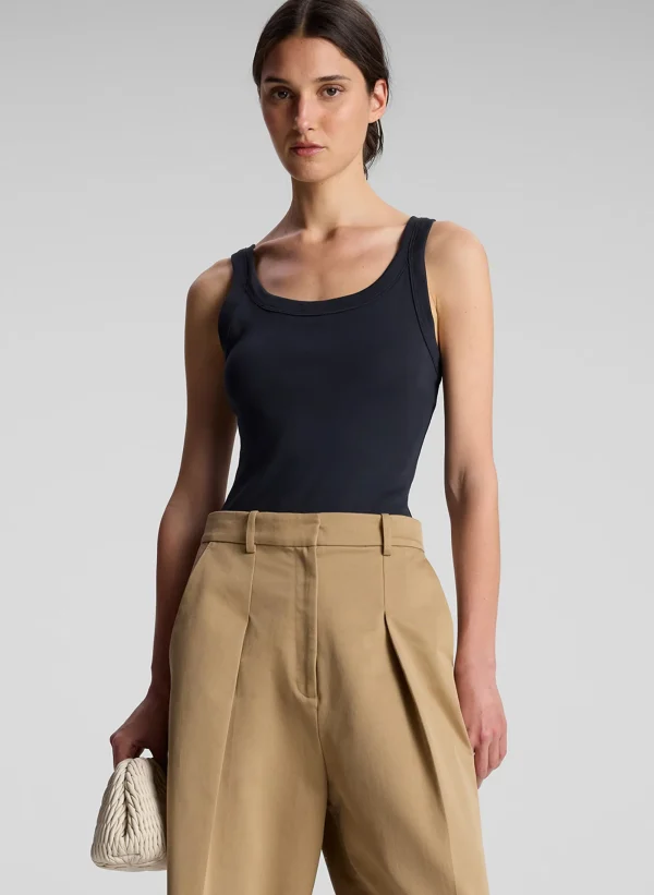 Women A.L.C. Tops | Knitwear>Kai Cotton Rib Tank