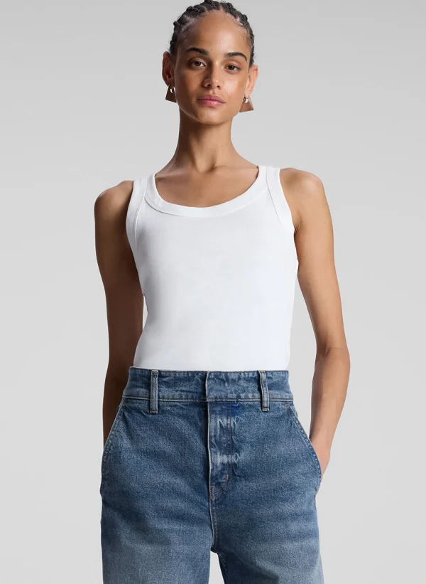Women A.L.C. Tops | Tees & Tanks>Kai Cotton Rib Tank