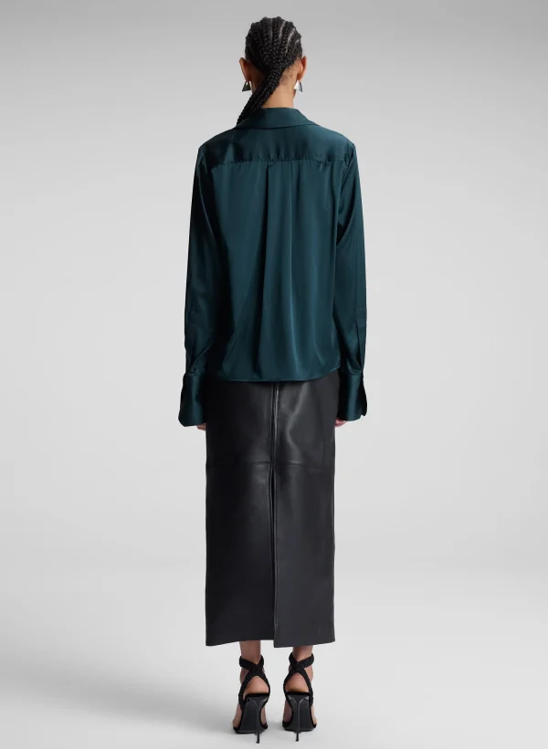 Women A.L.C. Tops>Kass Stretch Silk Top