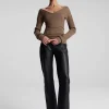 Women A.L.C. Tops | Knitwear>Keaton Ribbed Merino Top