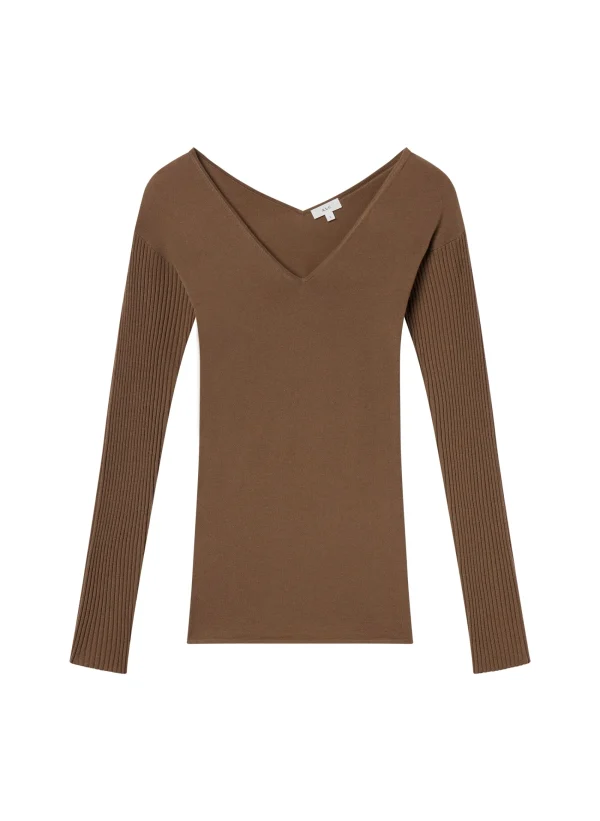 Women A.L.C. Tops | Knitwear>Keaton Ribbed Merino Top