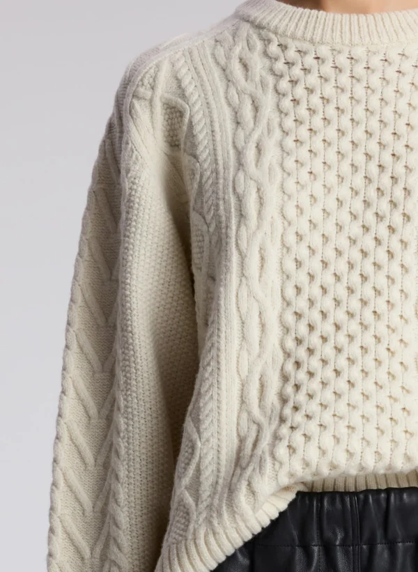 Women A.L.C. Tops | Sweaters>Kyra Merino Cable Knit Sweater