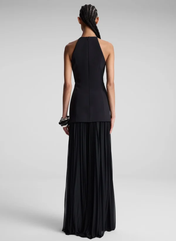 Women A.L.C. Dresses>Lana Pleated Maxi Dress