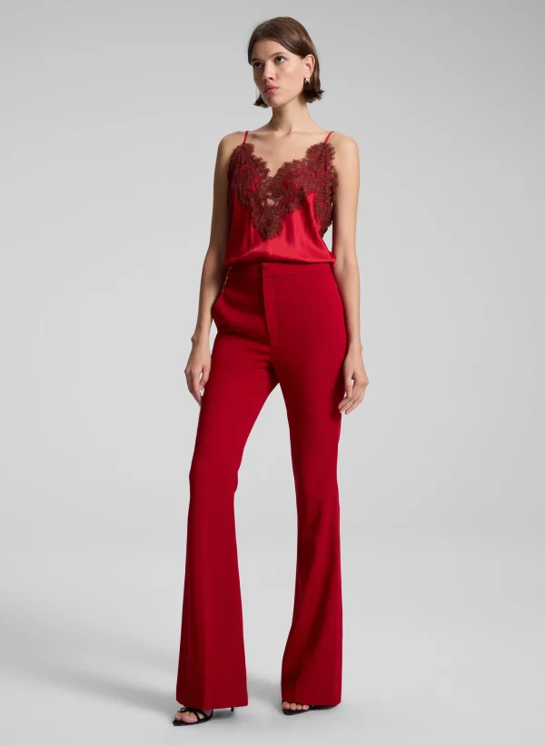 Women A.L.C. Tops | Tees & Tanks>Lennon Satin And Lace Camisole Top