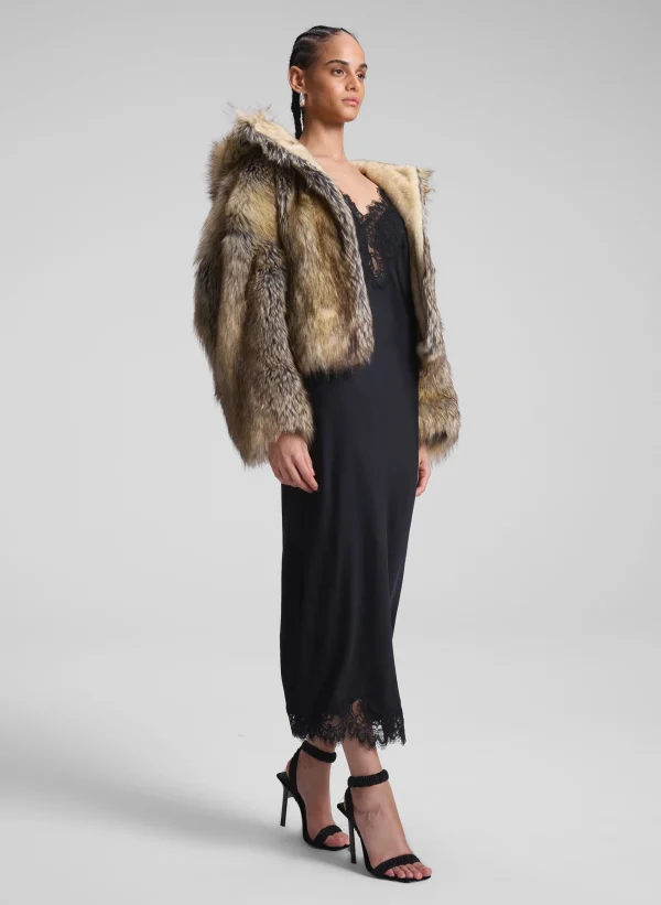 Women A.L.C. Jackets & Coats>Lex Faux Fur Jacket