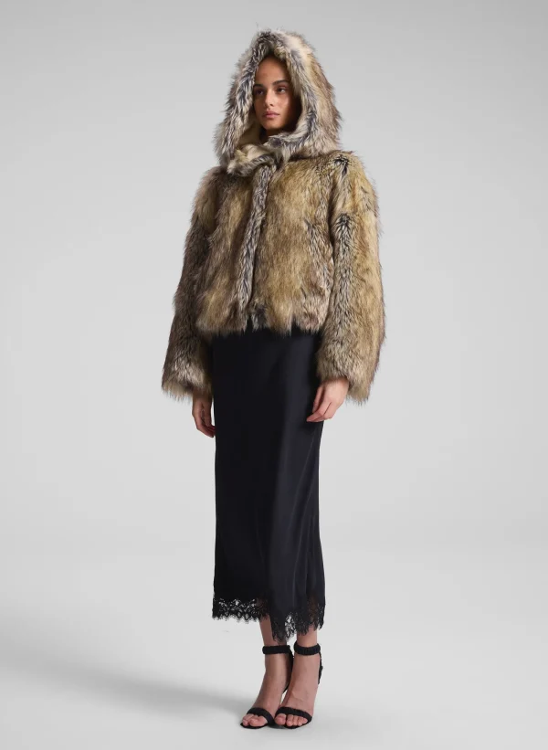 Women A.L.C. Jackets & Coats>Lex Faux Fur Jacket