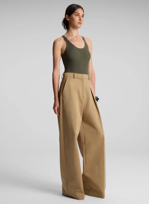 Women A.L.C. Tops>Lucy Ribbed Bodysuit