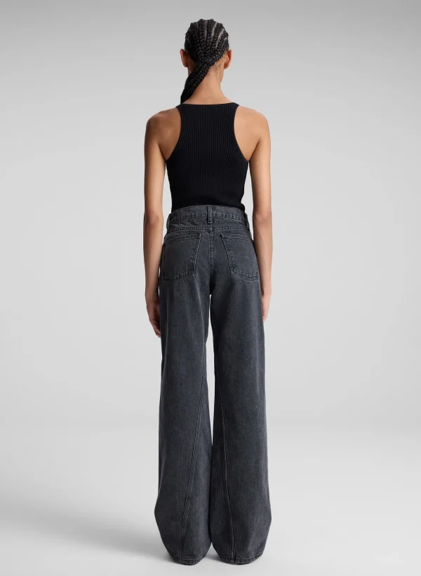 Women A.L.C. Tops>Lucy Ribbed Bodysuit