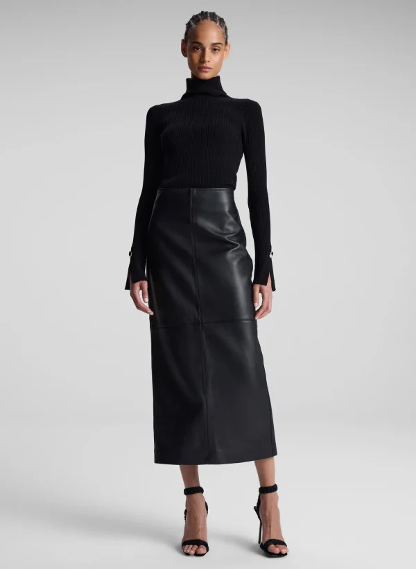 Women A.L.C. Bottoms | Skirts>Marta Leather Midi Skirt