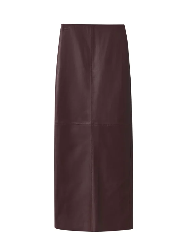 Women A.L.C. Bottoms | Skirts>Marta Leather Midi Skirt