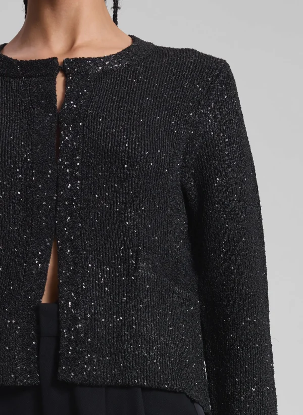 Women A.L.C. Tops | Sweaters>Meg Sequin Embellished Cardigan