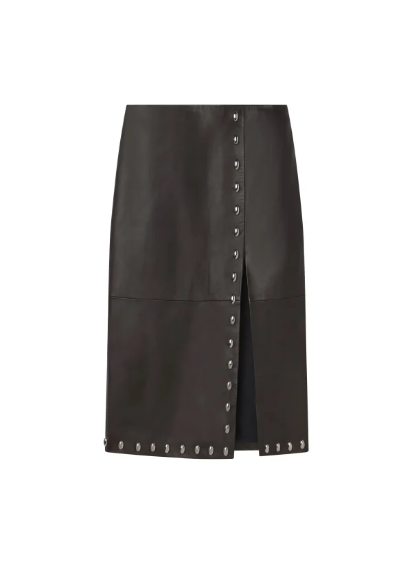 Women A.L.C. Bottoms | Skirts>Naomi Studded Leather Midi Skirt