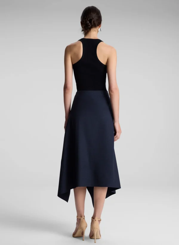 Women A.L.C. Bottoms | Skirts>Navy Plaid Midi Skirt