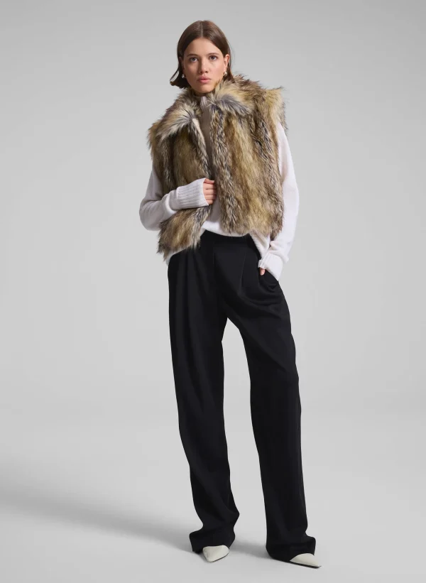 Women A.L.C. Jackets & Coats>Naya Faux Fur Vest