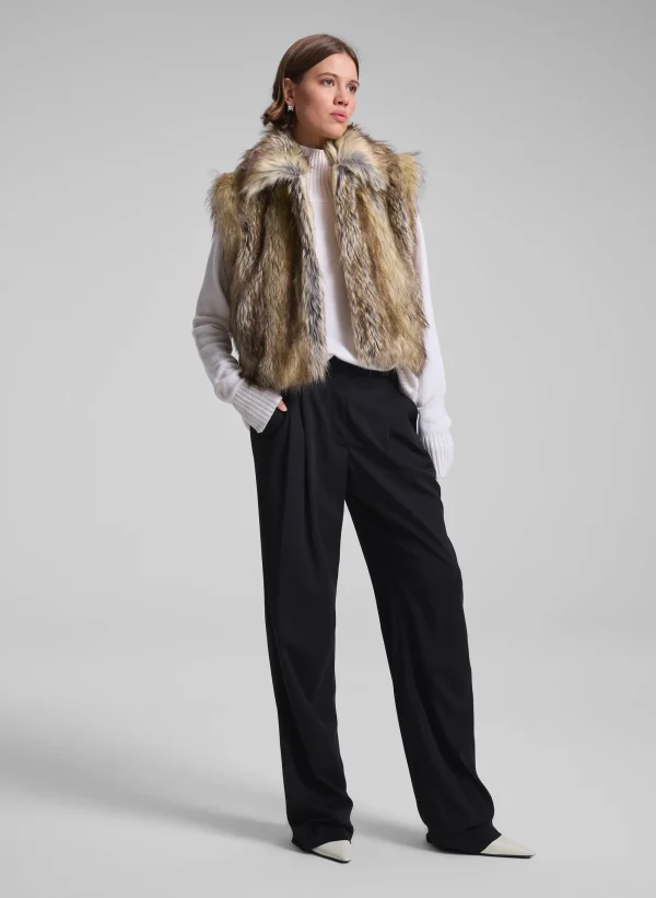 Women A.L.C. Jackets & Coats>Naya Faux Fur Vest