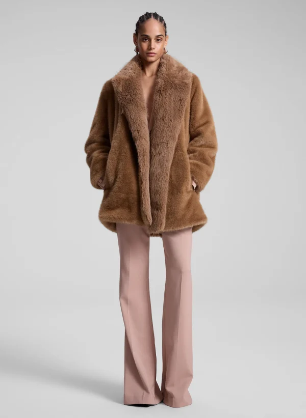 Women A.L.C. Jackets & Coats>Nina Faux Fur Coat