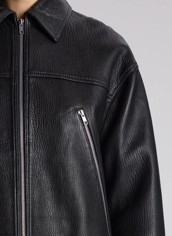 Women A.L.C. Jackets & Coats>Olive Leather Jacket