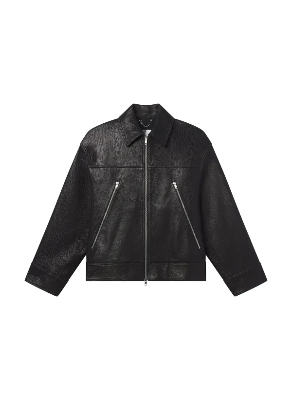 Women A.L.C. Jackets & Coats>Olive Leather Jacket