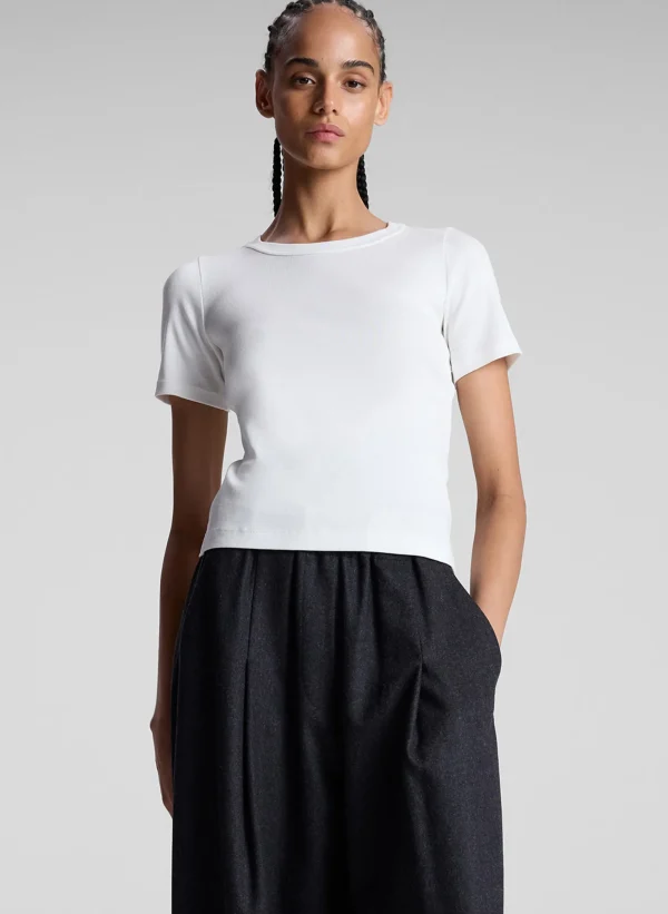 Women A.L.C. Tops | Tees & Tanks>Paloma Cotton Rib Baby Tee