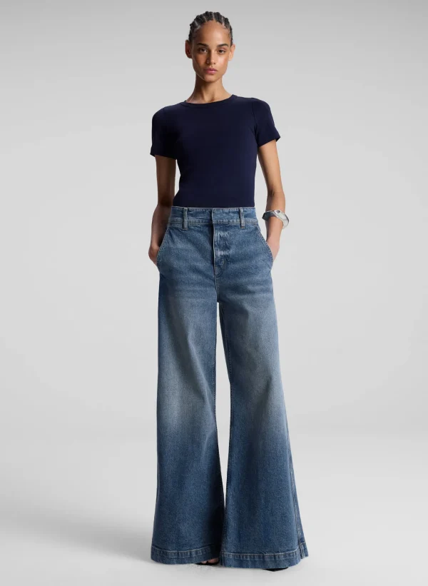 Women A.L.C. Tops | Tees & Tanks>Paloma Cotton Rib Baby Tee