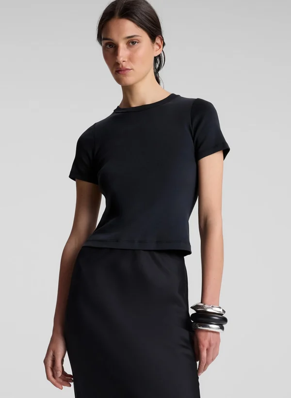 Women A.L.C. Tops | Tees & Tanks>Paloma Cotton Rib Baby Tee