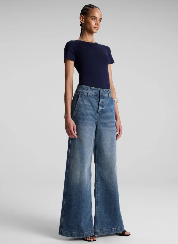 Women A.L.C. Tops | Tees & Tanks>Paloma Cotton Rib Baby Tee