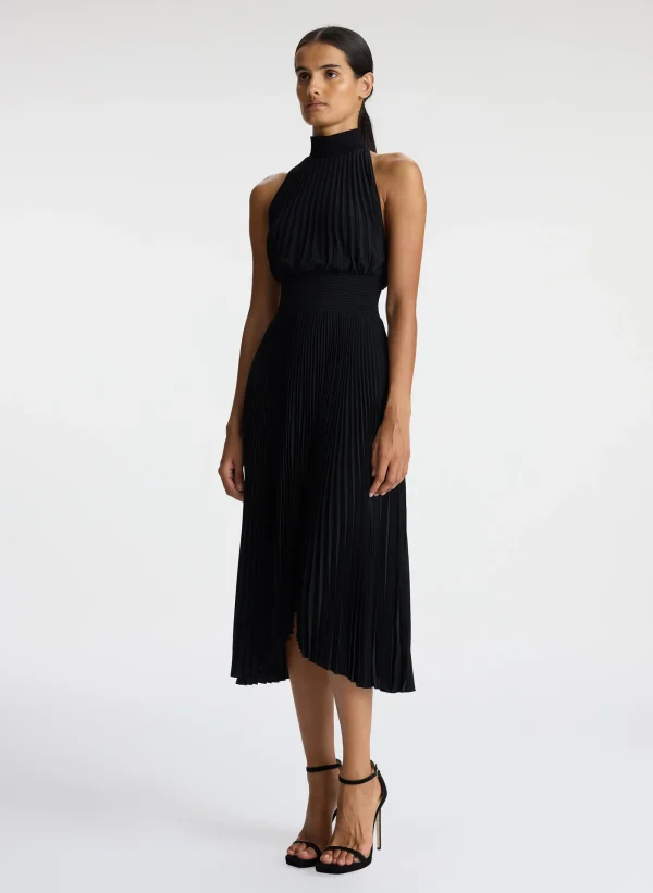 Women A.L.C. Dresses>Renzo Matte Pleated Dress