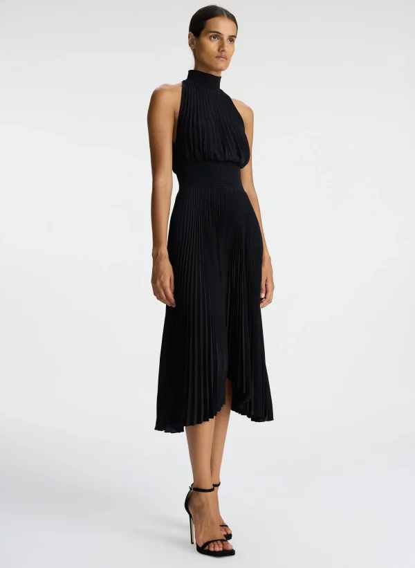 Women A.L.C. Dresses>Renzo Matte Pleated Dress