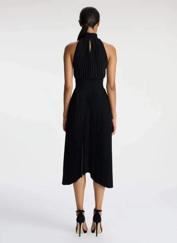 Women A.L.C. Dresses>Renzo Matte Pleated Dress