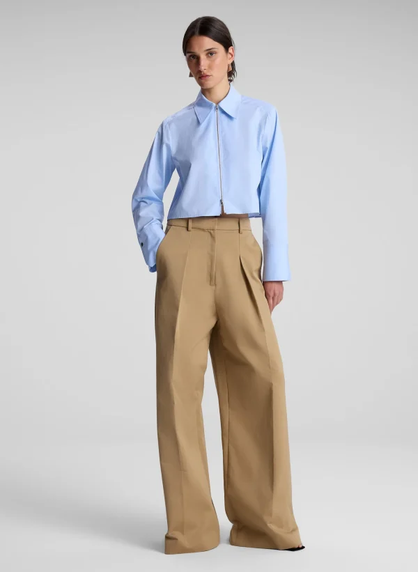 Women A.L.C. Bottoms>Ryder Cotton Wide Leg Pant