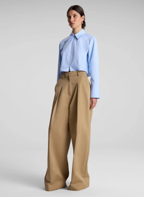 Women A.L.C. Bottoms>Ryder Cotton Wide Leg Pant