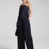 Women A.L.C. Bottoms>Ryder Satin Wide Leg Pant