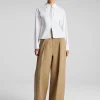 Women A.L.C. Tops>Sage Cotton Zip Top