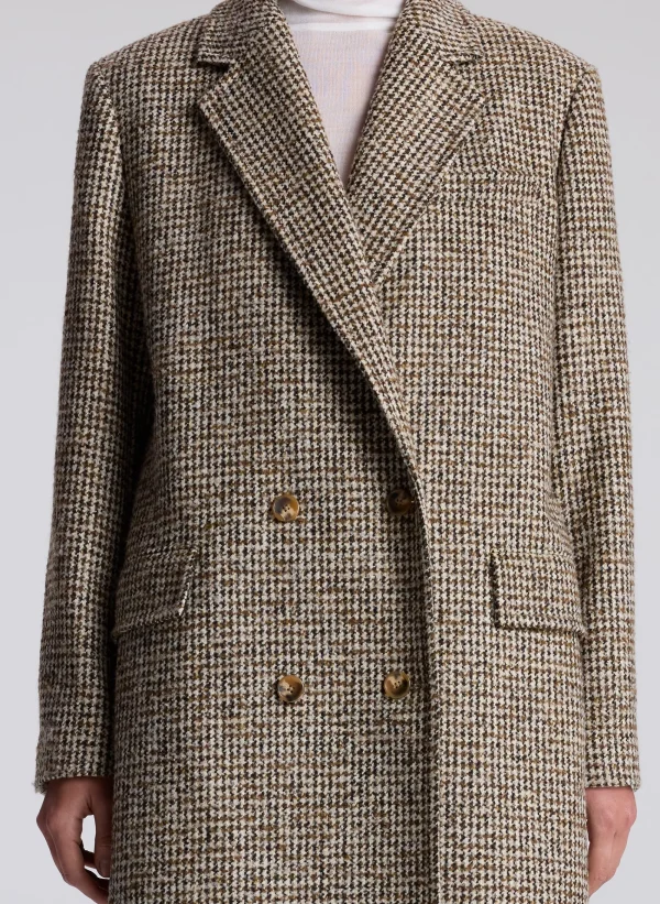 Women A.L.C. Jackets & Coats>Tanner Oversized Tweed Houndstooth Coat