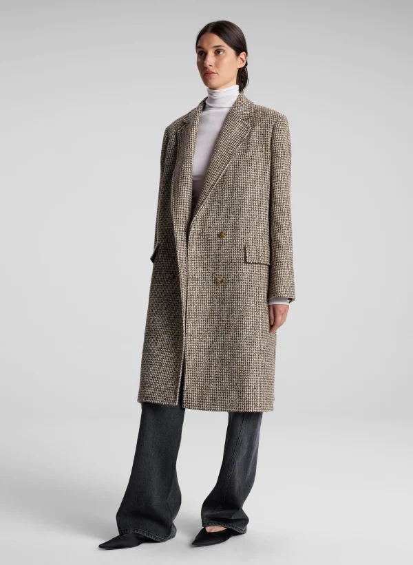 Women A.L.C. Jackets & Coats>Tanner Oversized Tweed Houndstooth Coat