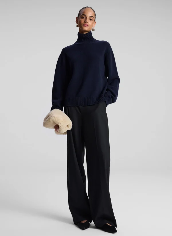 Women A.L.C. Tops | Sweaters>Teddy Cashmere Turtleneck Sweater