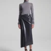 Women A.L.C. Bottoms | Skirts>Tessa Patent Vegan Leather Midi Skirt
